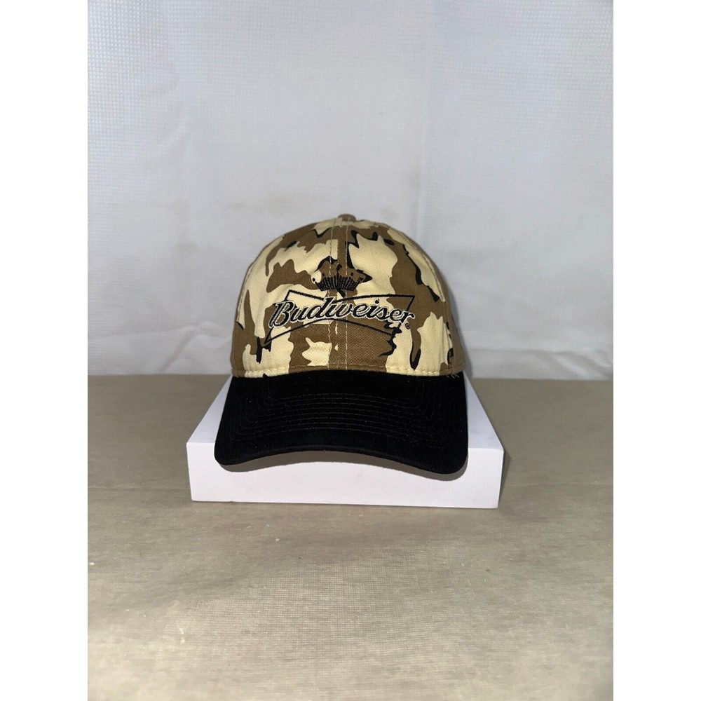 NASCAR Winners Circle NWT Brown Budweiser Dale Earnhardt Jr Camo Hat